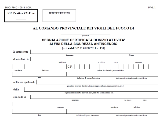 modulo s.c.i.a. antincendio